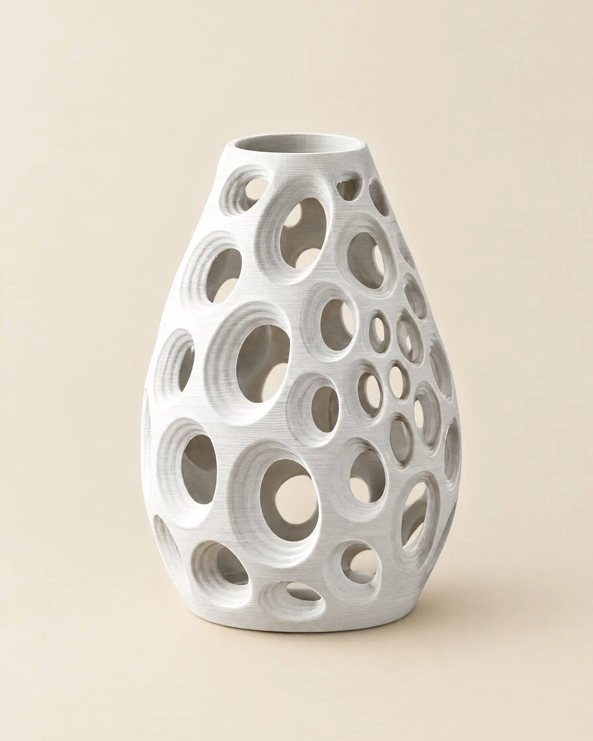 Oval Perf Vase