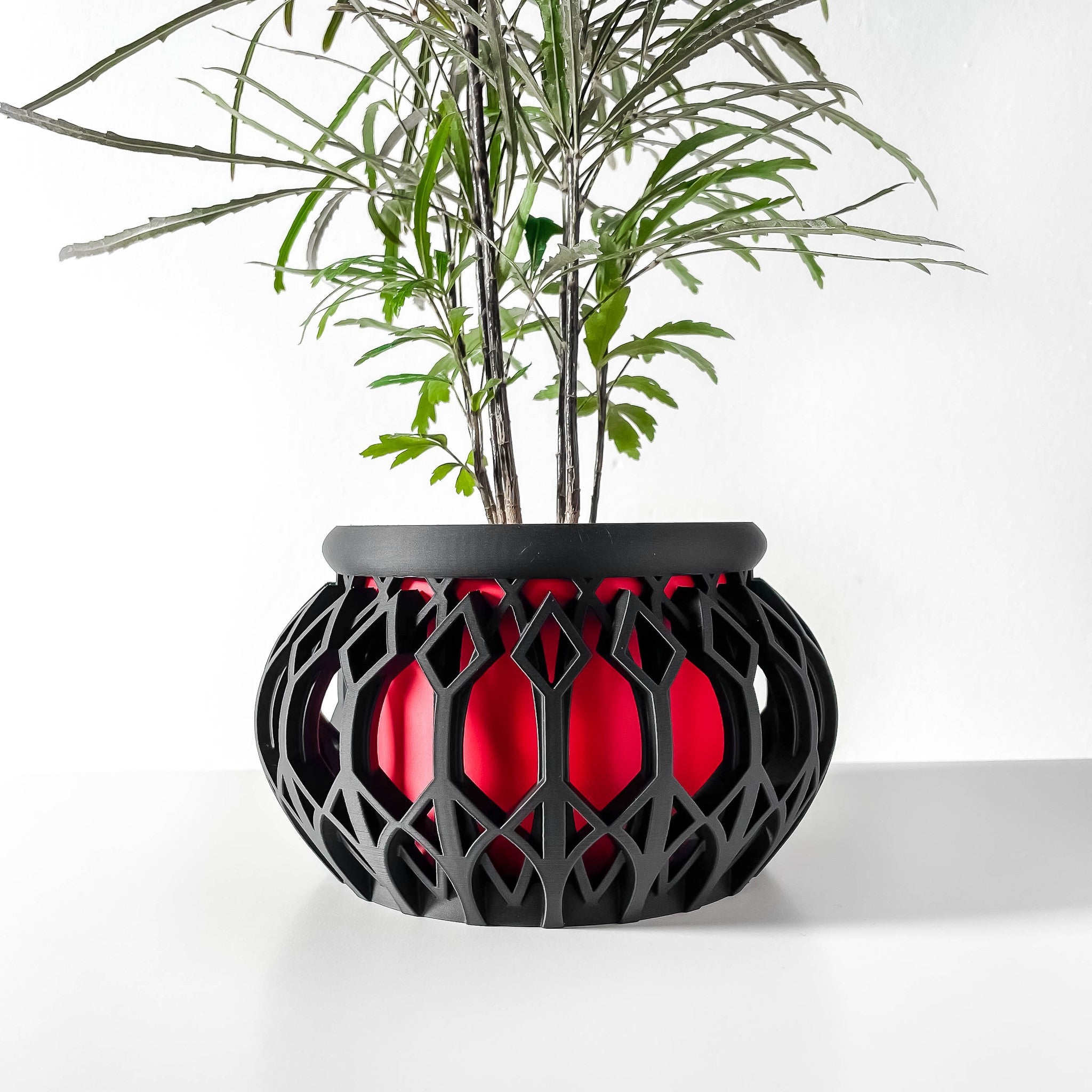 Lantern Hybrid Planter - 3D printed planter by Valence Objects