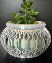 Lantern Hybrid Planter - 3D printed planter by Valence Objects