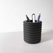 Knurl Pen Cup - 3D printed desk organiser by Valence Objects