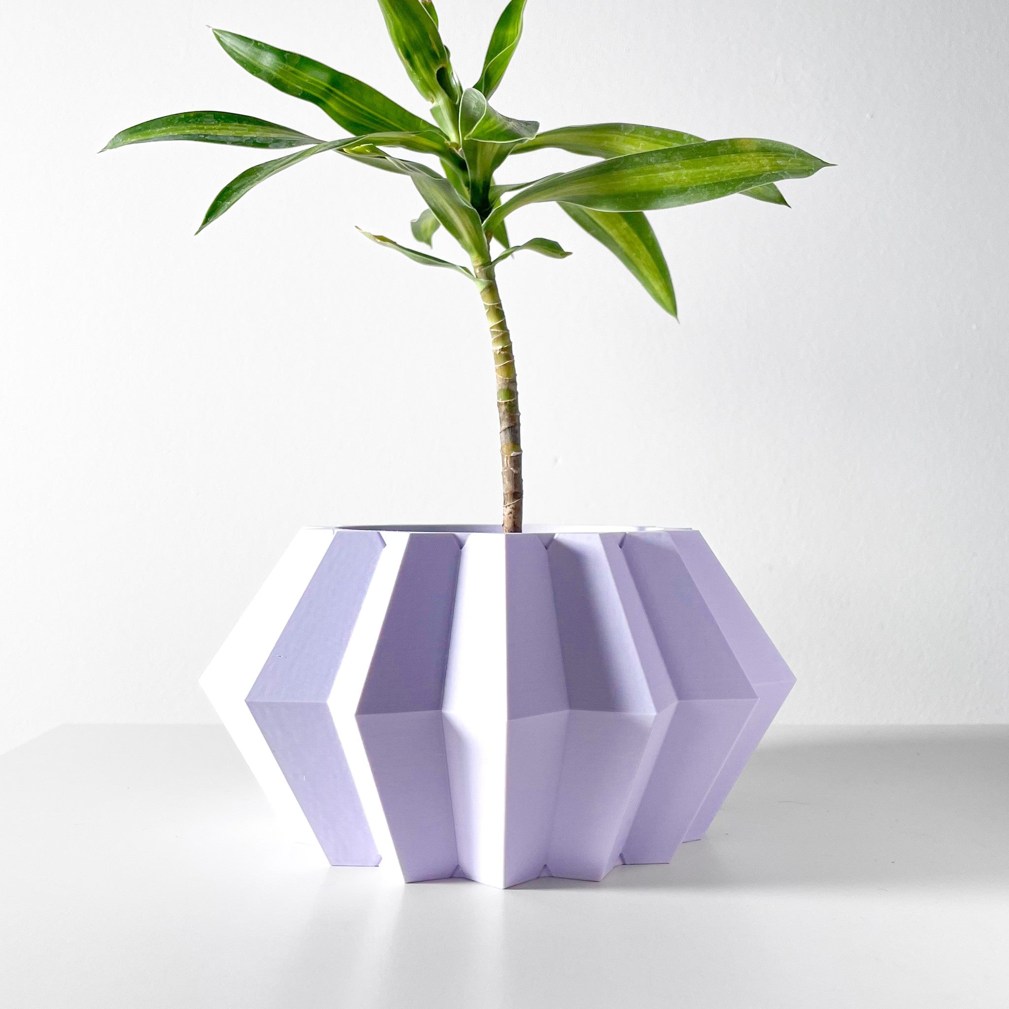 Hex Panel Planter - 3D printed planter by Valence Objects