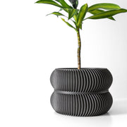 Twin Ring Planter - 3D printed planter by Valence Objects
