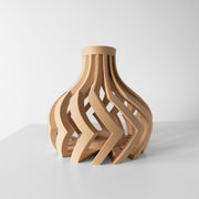 Ribbon Bulb Vase - 3D printed vase by Valence Objects