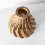 Ribbon Bulb Vase - 3D printed vase by Valence Objects