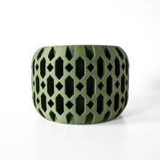 Checker Cut Planter - 3D printed planter by Valence Objects