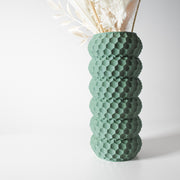 Honeycomb Cylinder Vase - 3D printed vase by Valence Objects