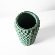 Honeycomb Cylinder Vase - 3D printed vase by Valence Objects