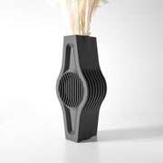 Wave Slab Fin Vase - 3D printed vase by Valence Objects