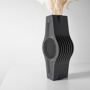 Wave Slab Fin Vase - 3D printed vase by Valence Objects