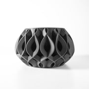 Flame Relief Planter - 3D printed planter by Valence Objects