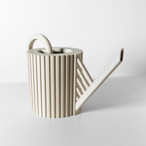 Rib Cylinder Watering Can - 3D printed watering can by Valence Objects