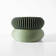 Ribbed Pedestal Planter - 3D printed planter by Valence Objects