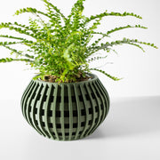 Slot Globe Planter - 3D printed planter by Valence Objects