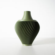 Spiral Urn Vase - 3D printed vase by Valence Objects