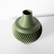 Spiral Urn Vase - 3D printed vase by Valence Objects