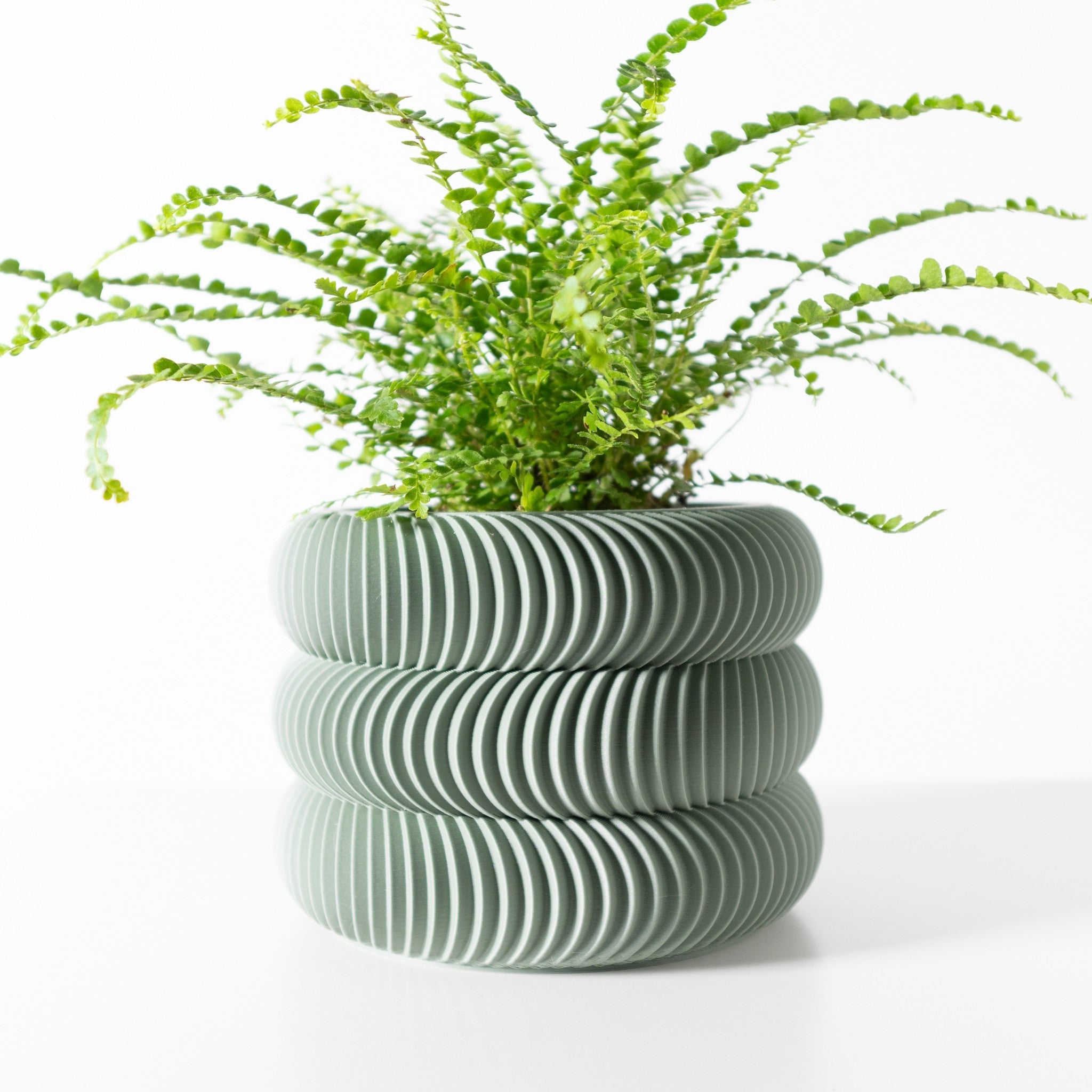 Wave Ring Planter - 3D printed planter by Valence Objects