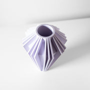Pleat Gem Vase - 3D printed vase by Valence Objects
