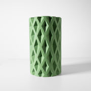 Diamond Relief Vase - 3D printed vase by Valence Objects