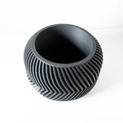 Zigzag Ridge Planter - 3D printed planter by Valence Objects