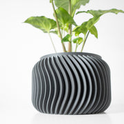 Fine Fin Planter - 3D printed planter by Valence Objects