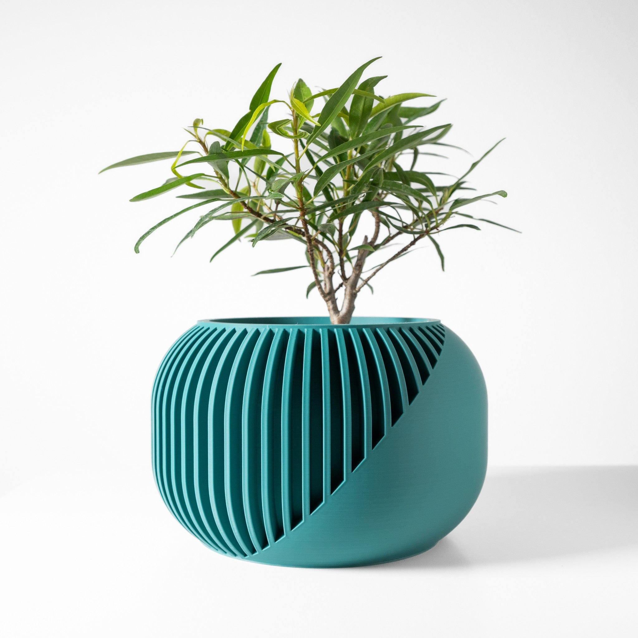 Sweep Fin Planter - 3D printed planter by Valence Objects