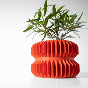 Accordion Waist Planter - 3D printed planter by Valence Objects