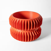 Accordion Waist Planter - 3D printed planter by Valence Objects