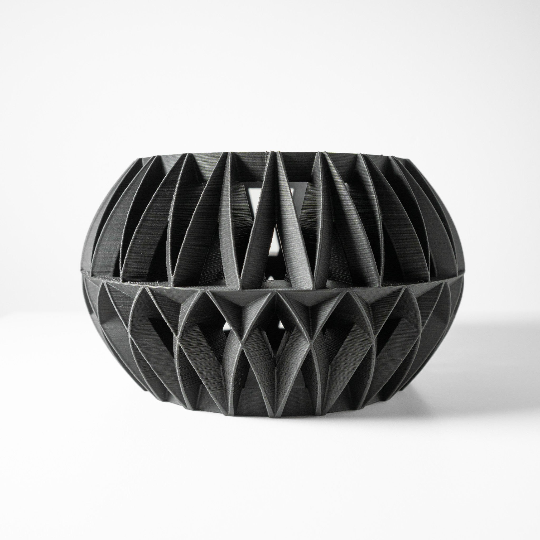 Facet Bowl Orchid Planter - 3D printed planter by Valence Objects