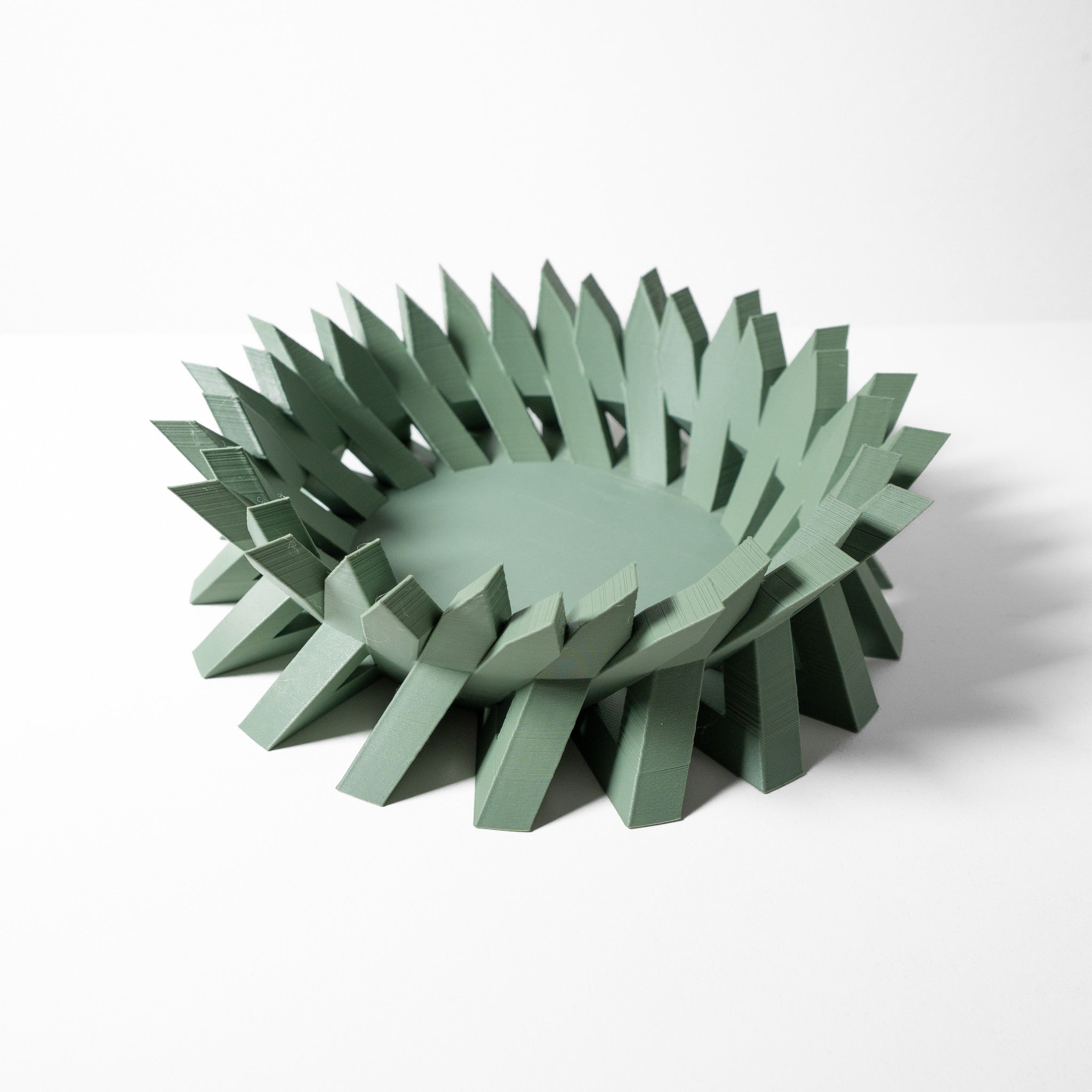 Blade Fin Bowl - 3D printed bowl & tray by Valence Objects