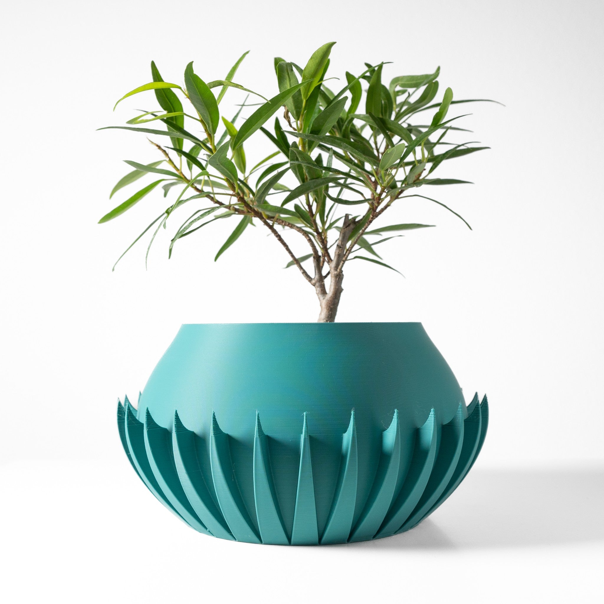 Flute Flare Planter - 3D printed planter by Valence Objects