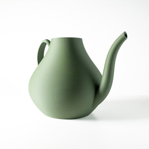 Smooth Curve Watering Can - 3D printed watering can by Valence Objects