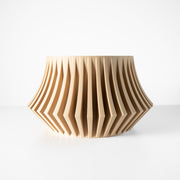 Flared Fin Planter - 3D printed planter by Valence Objects