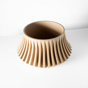Flared Fin Planter - 3D printed planter by Valence Objects