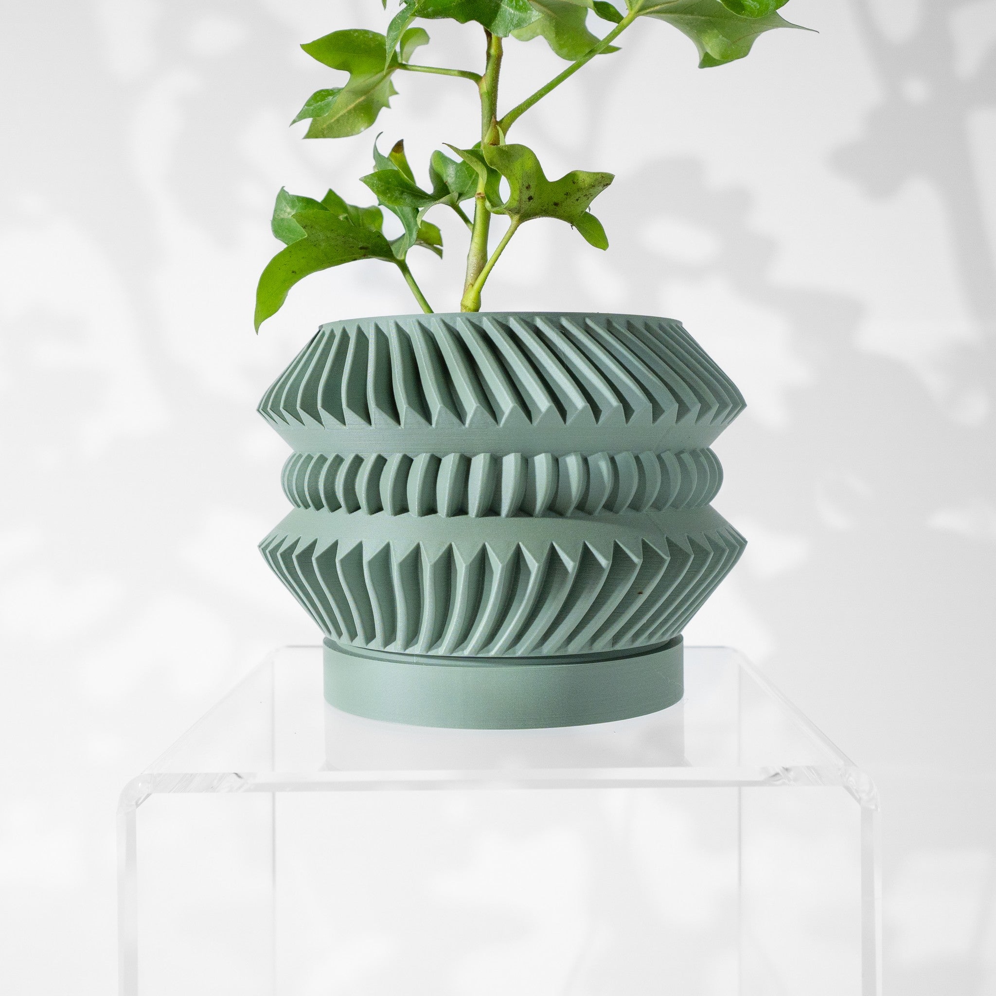 Disc Stack Planter - 3D printed planter by Valence Objects