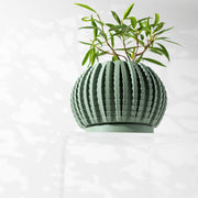 Textured Rib Planter - 3D printed planter by Valence Objects