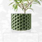 Hex Weave Planter - 3D printed planter by Valence Objects