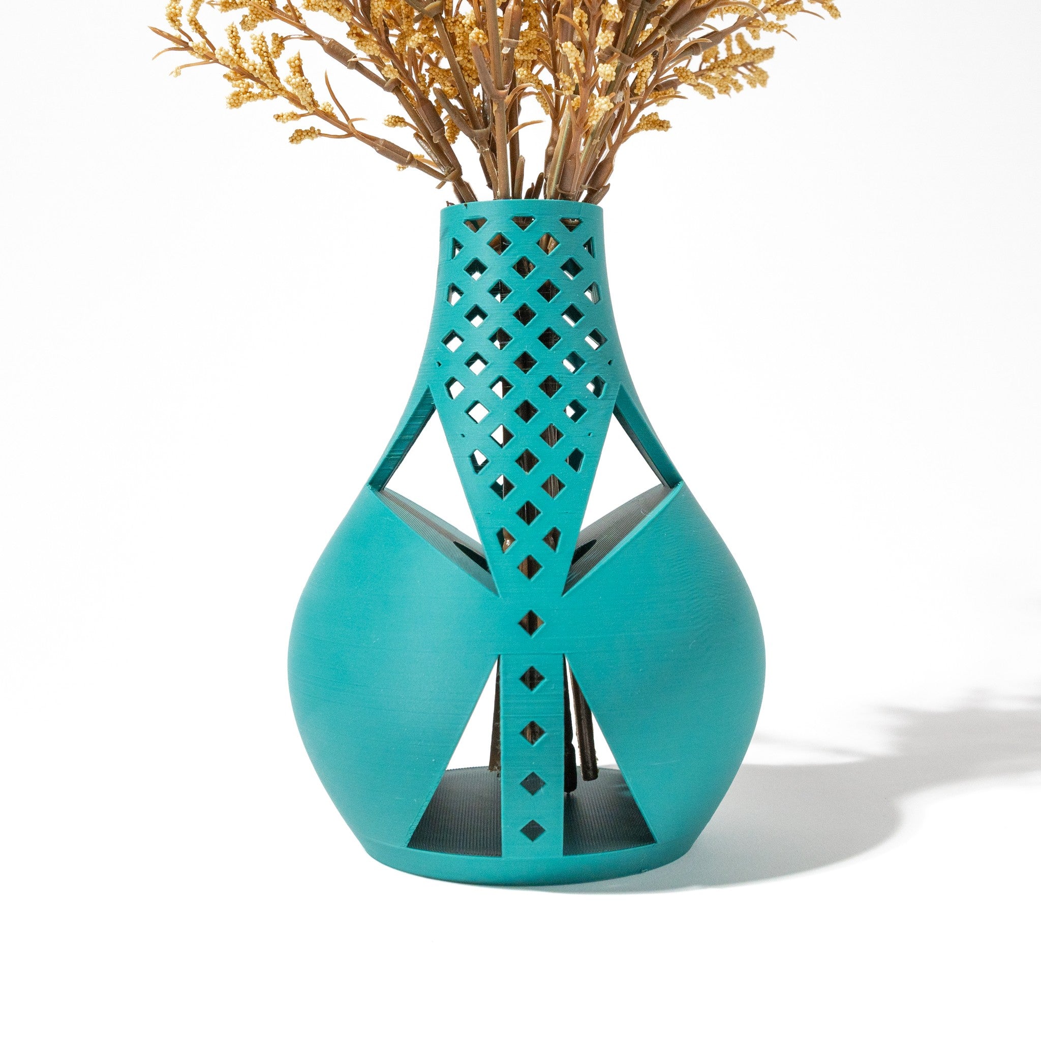 Lattice Window Vase - 3D printed vase by Valence Objects
