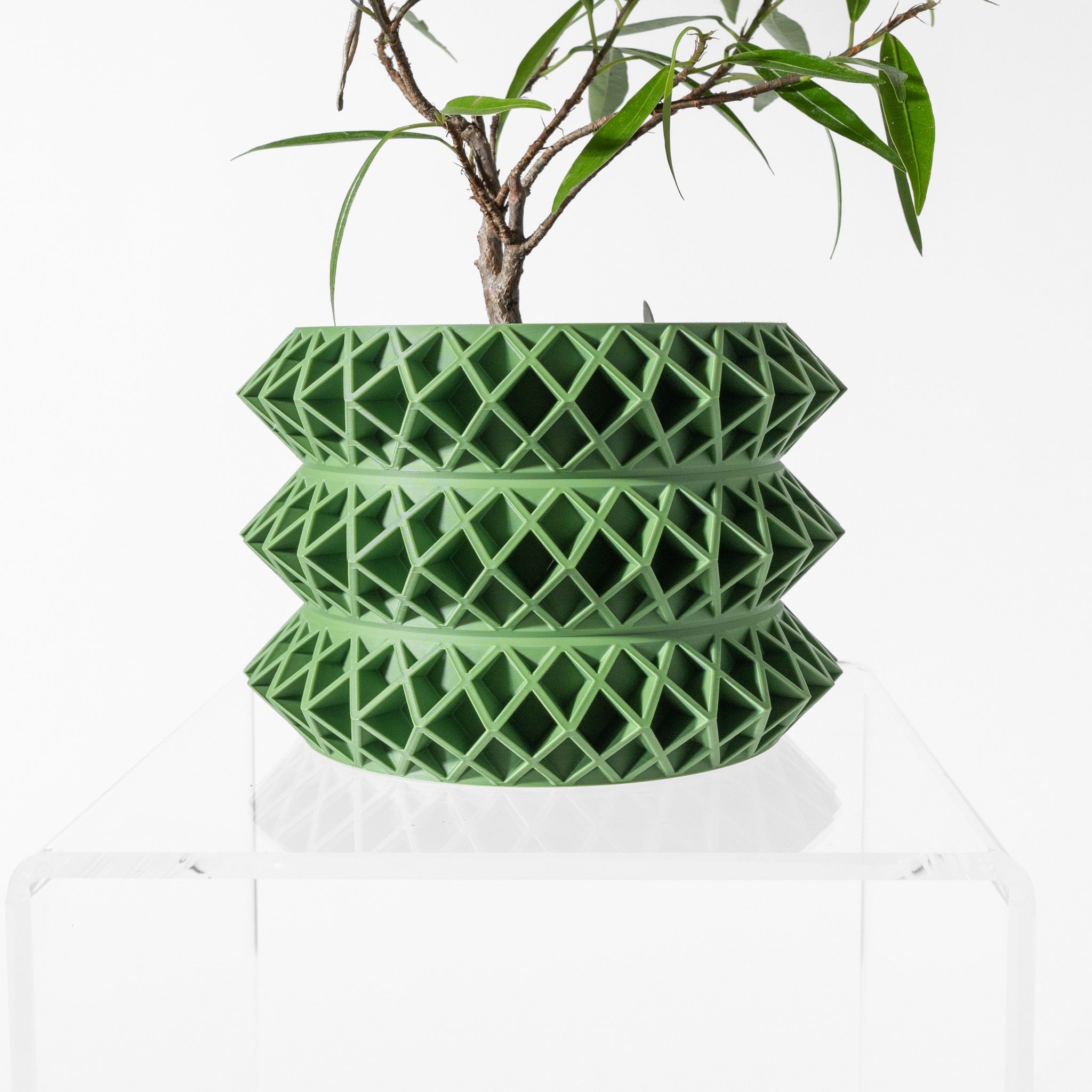 Lattice Tier Planter - 3D printed planter by Valence Objects