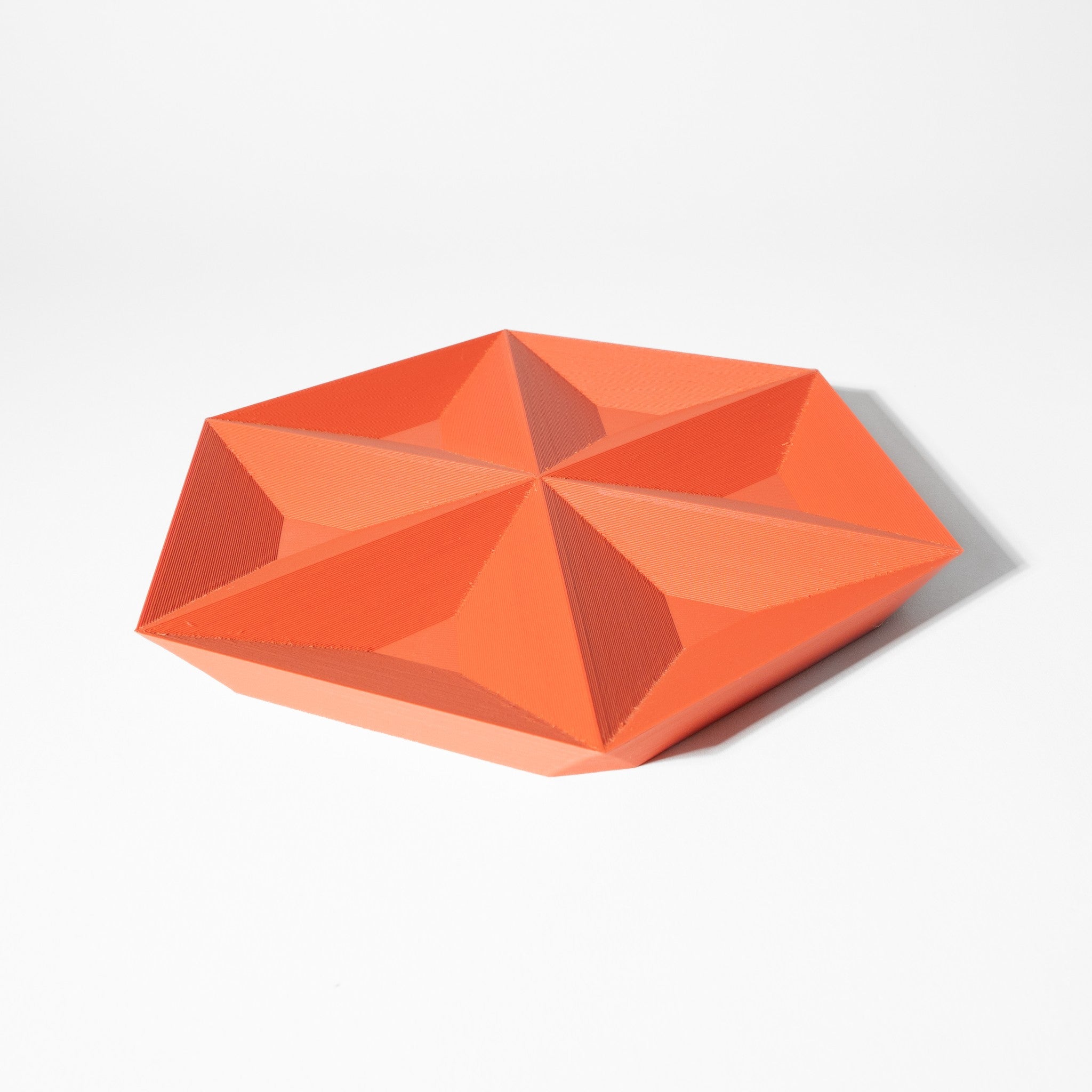 Facet Diamond Tray - 3D printed bowl & tray by Valence Objects