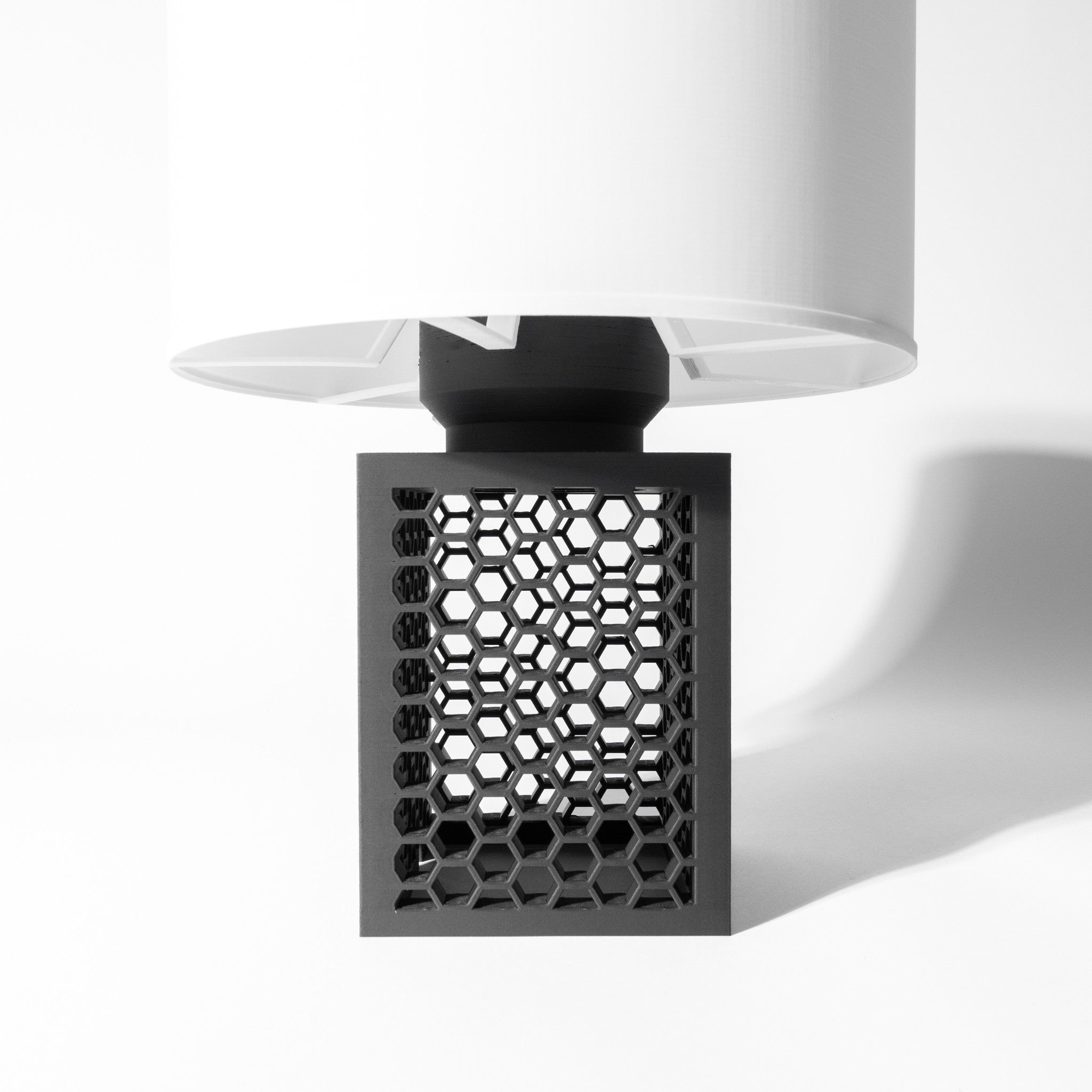 Comb Block Table Lamp - 3D printed table lamp by Valence Objects