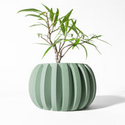 Rib Globe Planter - 3D printed planter by Valence Objects