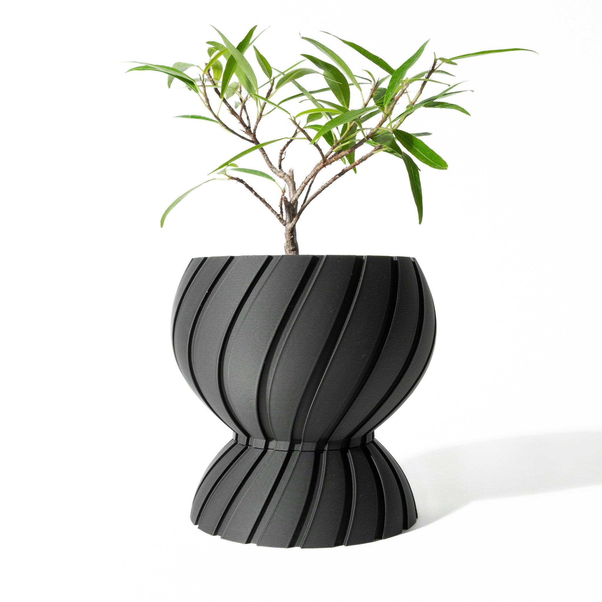 Twist Waist Planter - 3D printed planter by Valence Objects