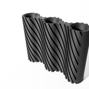 Diagonal Rib Vase - 3D printed vase by Valence Objects