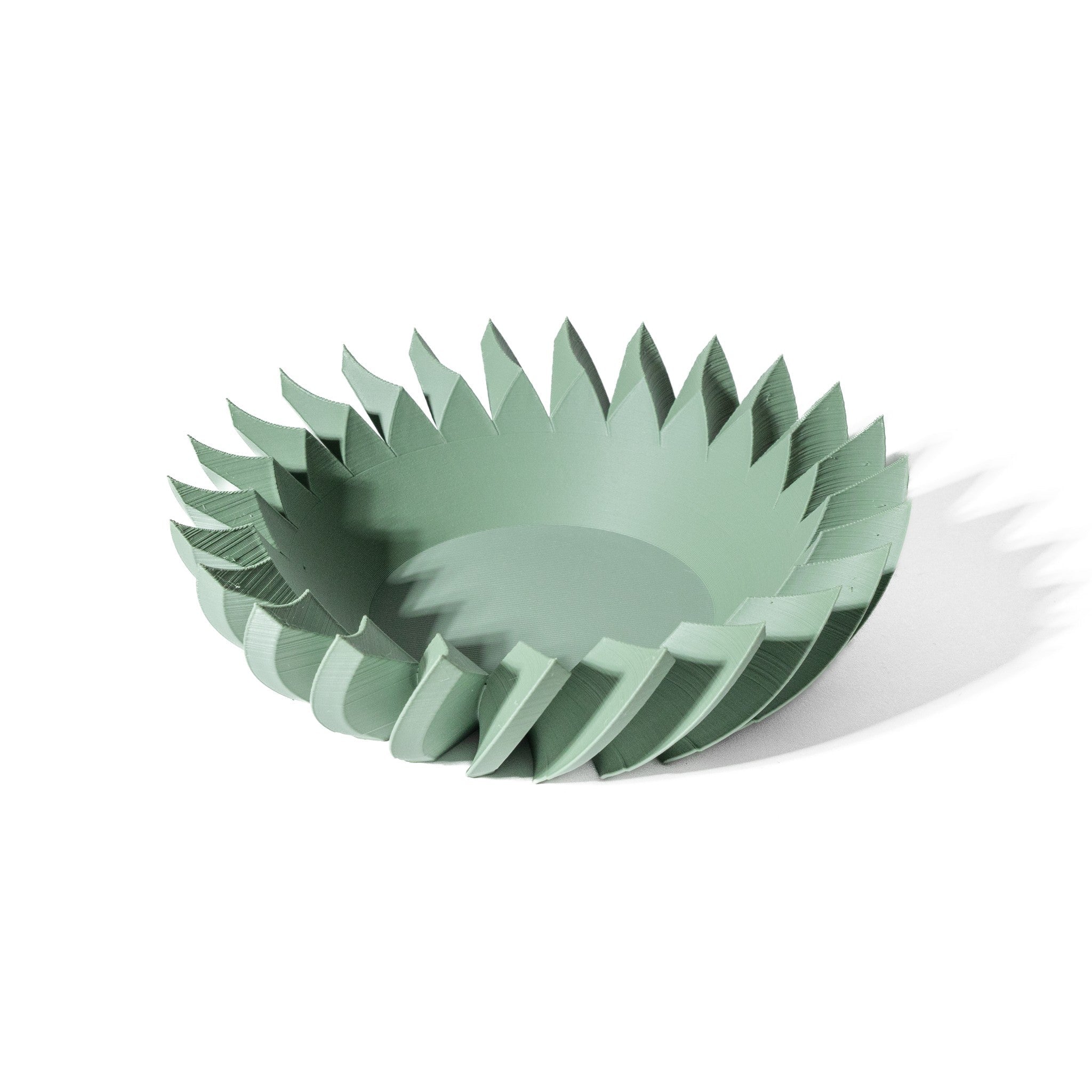 Spiral Blade Bowl - 3D printed bowl & tray by Valence Objects