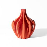 Flame Fin Vase - 3D printed vase by Valence Objects