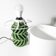Chevron Lattice Table Lamp - 3D printed table lamp by Valence Objects