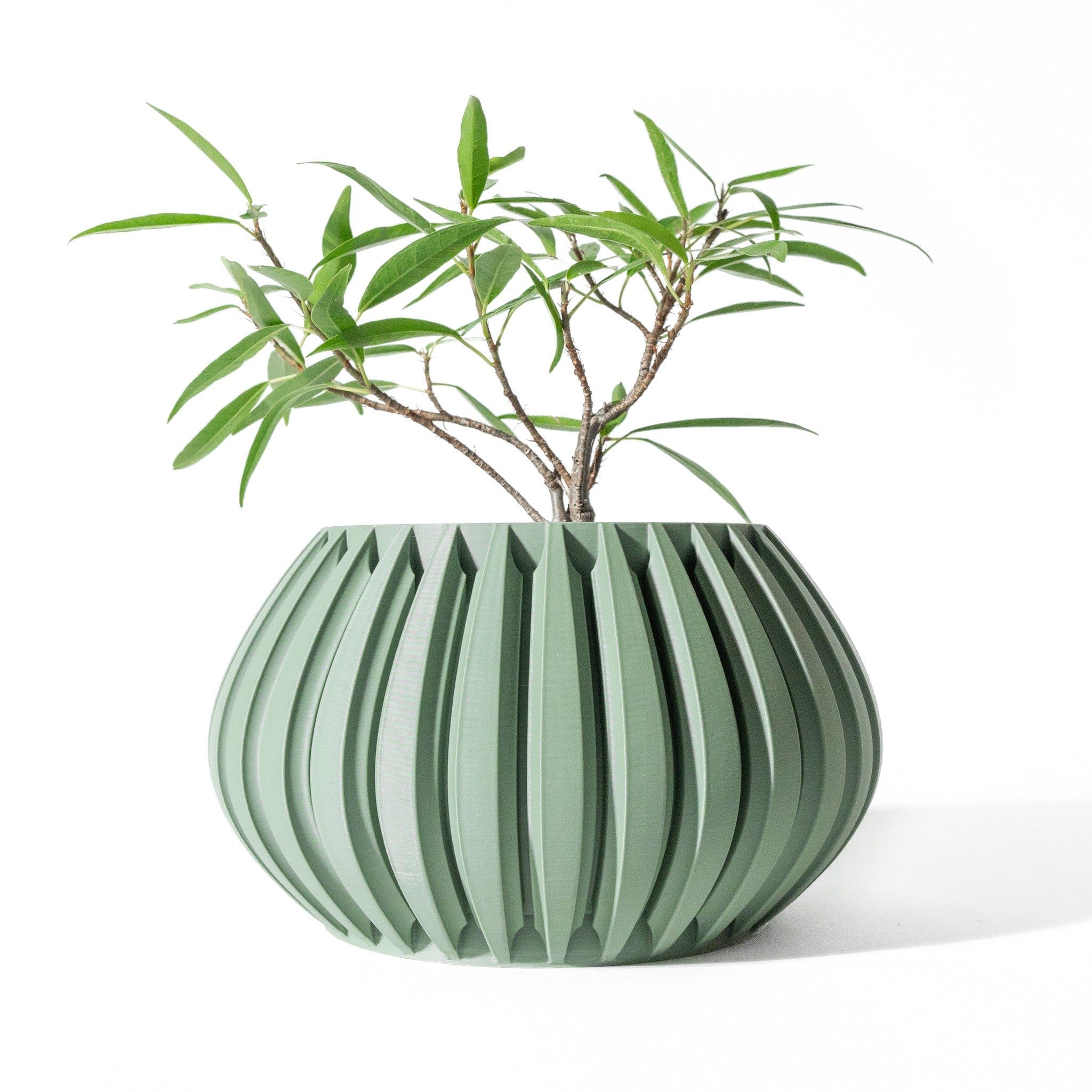 Pillar Rib Planter - 3D printed planter by Valence Objects