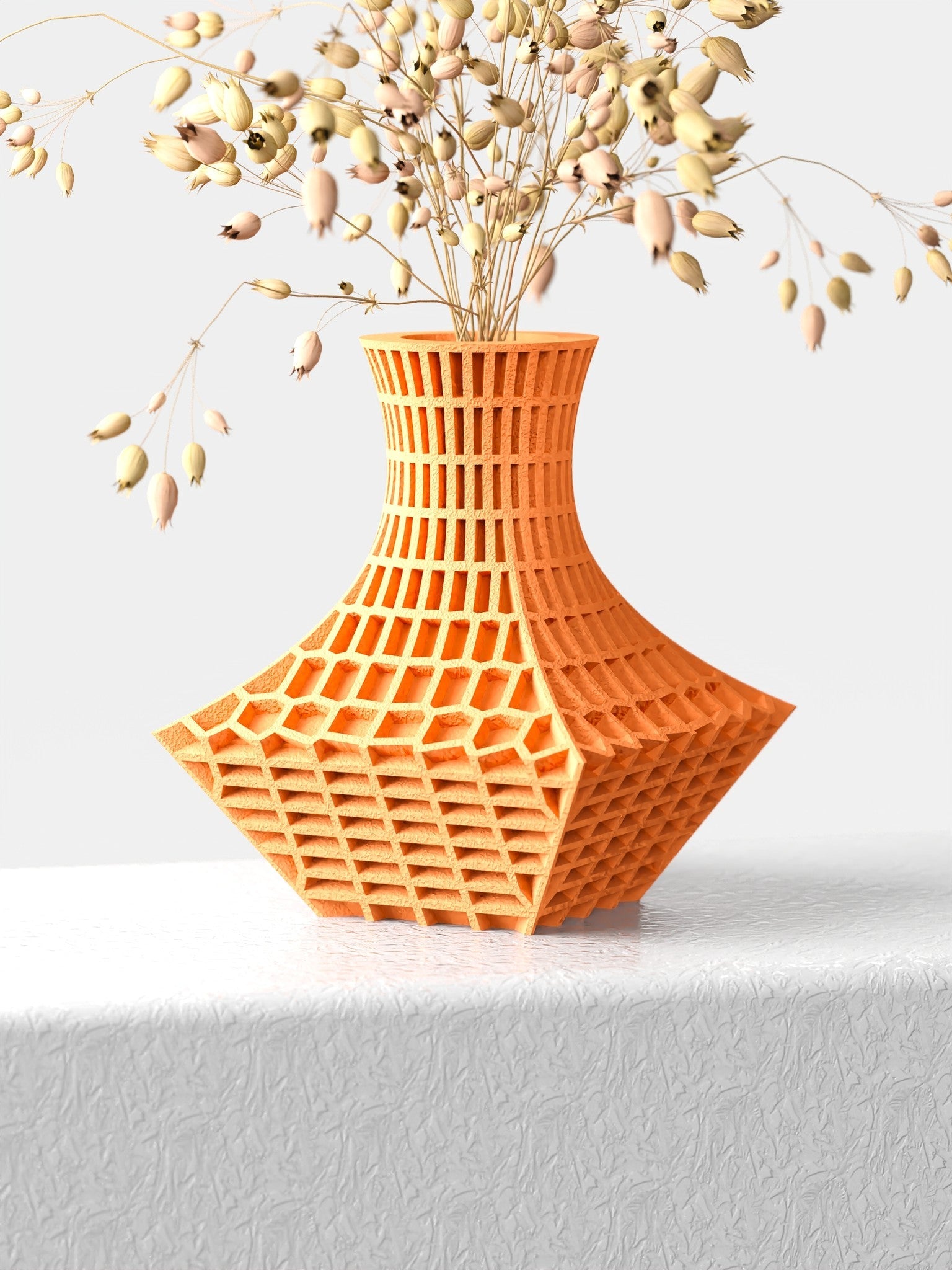 Mesh Flare Vase - 3D printed vase by Valence Objects