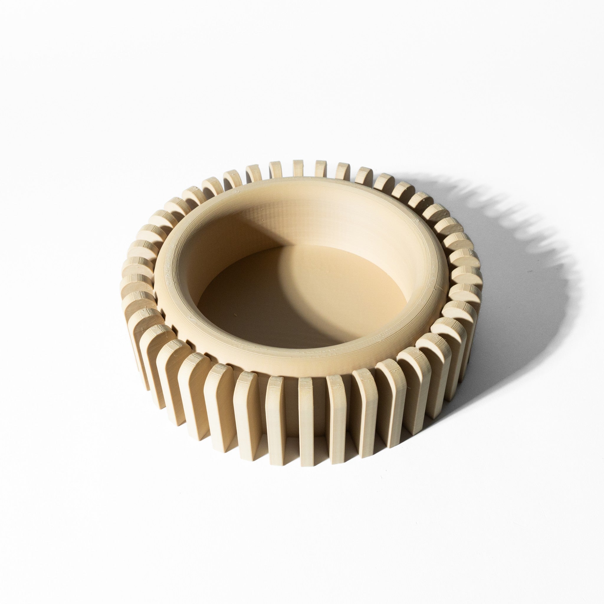 Comb Fin Bowl - 3D printed bowl & tray by Valence Objects