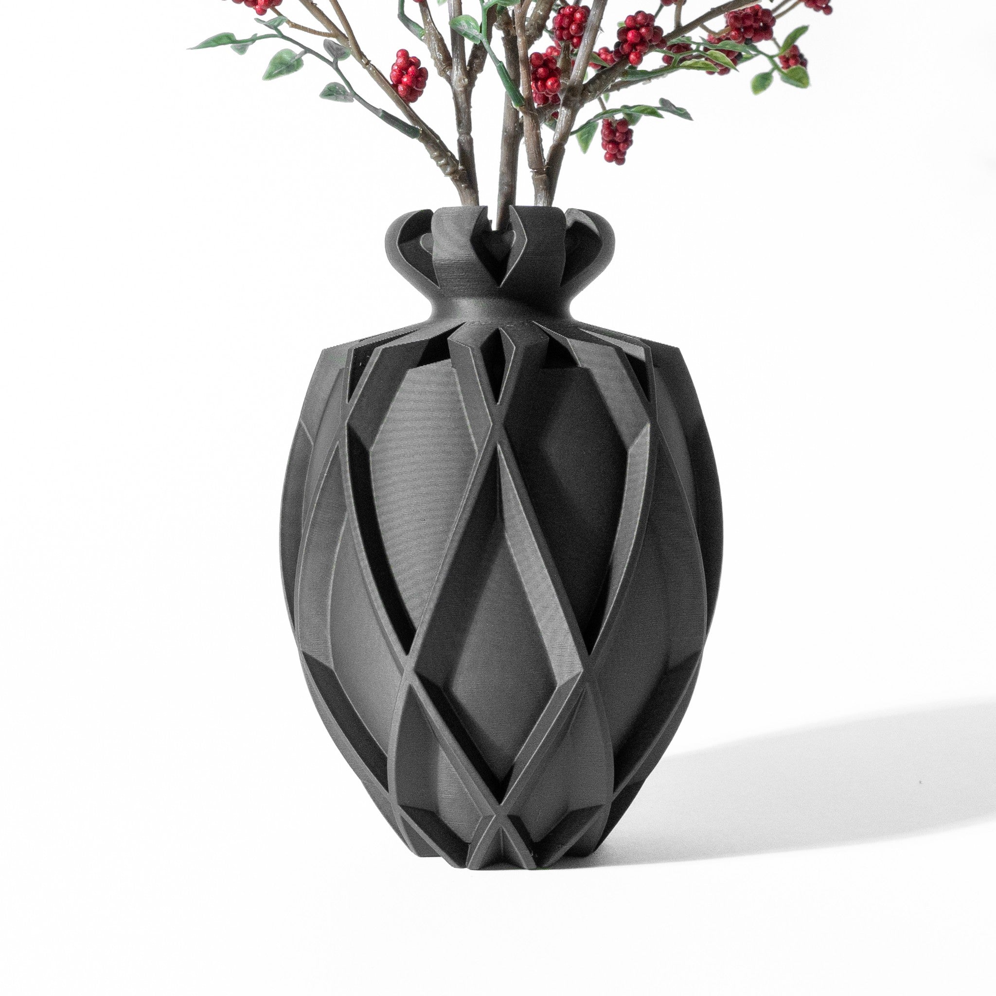 Twist Urn Vase - 3D printed vase by Valence Objects